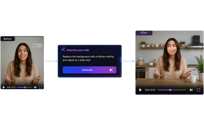 Edit video with natural language