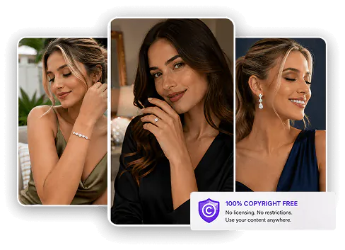 Full commercial licence for jewelry ads